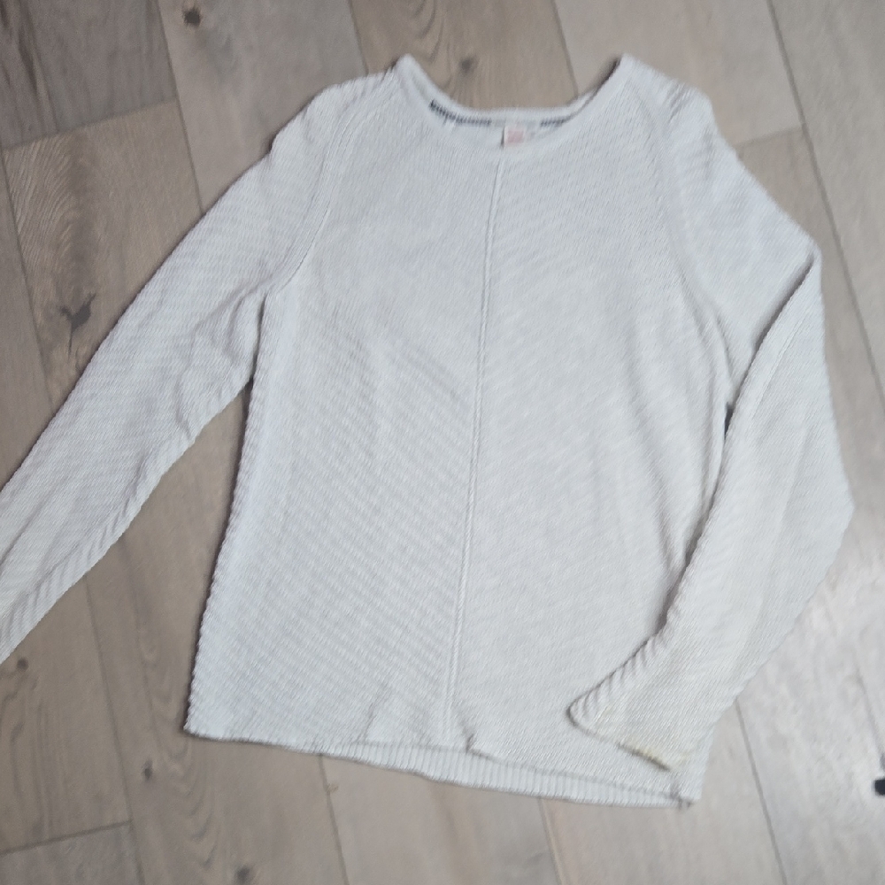 Carbon 2 Cobalt Pullover Ivory Longsleeve Sweater